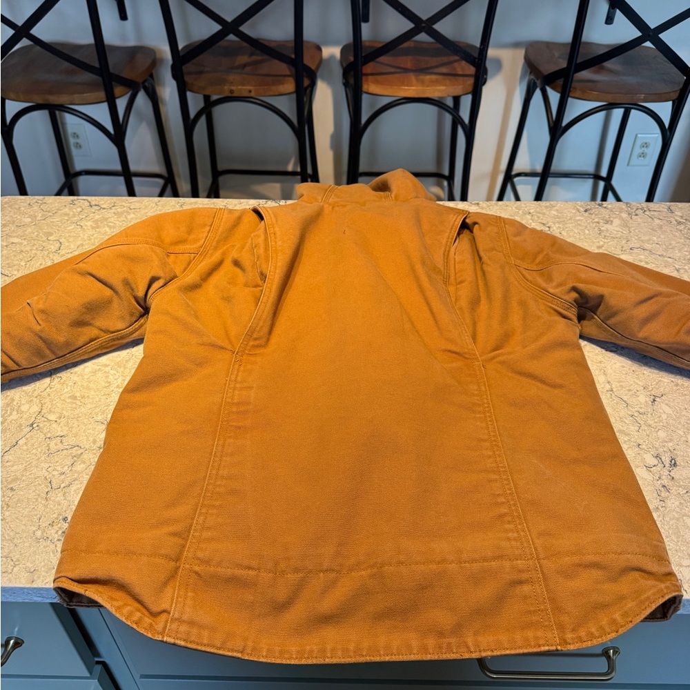 Carhartt Women's Brown Hooded Work Jacket - Picture 4 of 10
